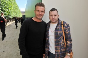 David Beckham and Kim Jones