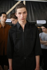 Backstage at Lemaire Men's Spring 2017