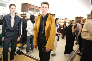 Backstage at Lemaire Men's Spring 2017