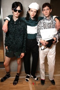 Backstage at Kenzo Men's Spring 2017