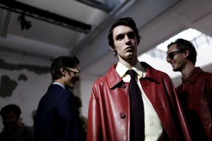 Backstage at Marni Men's Spring 2016