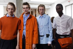 Backstage at Marni Men's Spring 2016