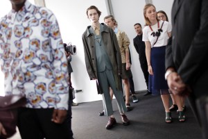Backstage at Marni Men's Spring 2016