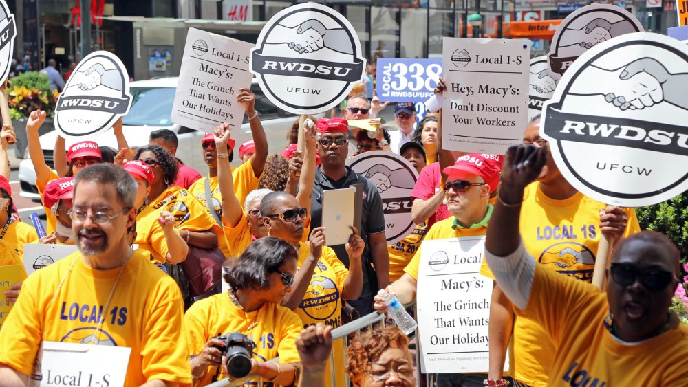 Macy's Employees Take Grievances to the Streets at Rally