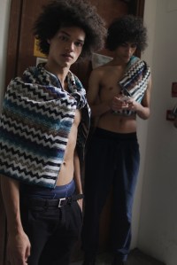 Backstage at Missoni Men's Spring 2017