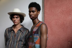 Backstage at Missoni Men's Spring 2017