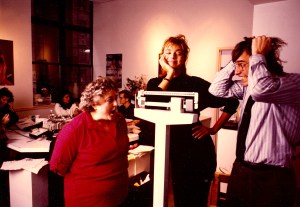 Monique Pillard, Paulina and John Casablancas in 1986