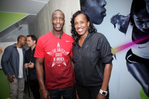 Michael Johnson and Jackie Joyner-Kersee