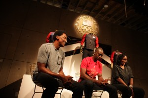 Scottie Pippen, Michael Johnson and Jackie Joyner-Kersee traded Olympic stories at the Nike Unlimited Innovation event.
