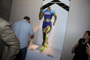 Nike’s US Olympic track and field uniforms featuring AeroBlade tape.
