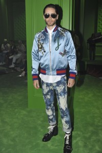 Jared Leto Gucci front row men's spring 2017