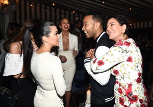 GQ party Kourtney Kardashian, Chrissy Teigen, John Legend and Kris Jenner