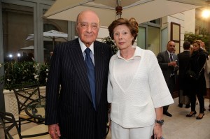 Mohamed Al-Fayed and Marie-Louise de Clermont-Tonnerre