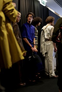 Backstage at Salvatore Ferragamo Men's Spring 2017