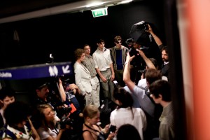 Backstage at Salvatore Ferragamo Men's Spring 2017