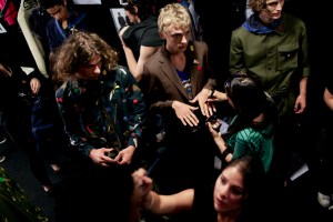 Backstage at Salvatore Ferragamo Men's Spring 2017