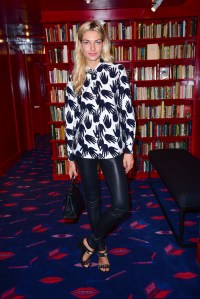 Jessica Hart front row at Sonia Rykiel Resort 2017 Resort