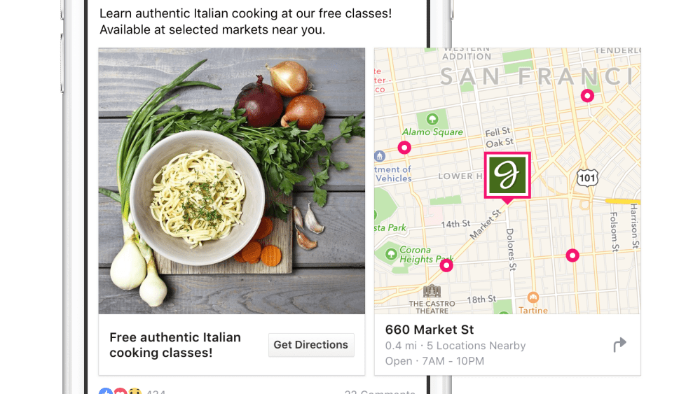 Facebook Ad Products Link With Physical Retail
