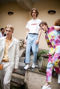 Backstage at Sunnei Men's Spring 2017