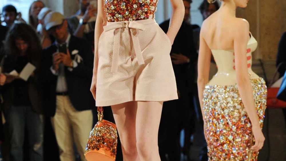 Marina Hoermanseder's Swarovski designs at the Vogue Salon Soiree