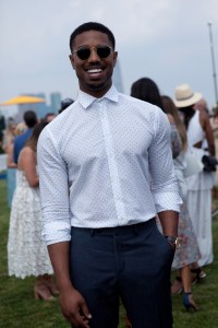 Michael B. Jordan at Veuve Clicquot 2016 Polo Classic
