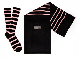 Sonia Rykiel travel blanket and socks for The Webster's corner at the Ritz Paris concept store