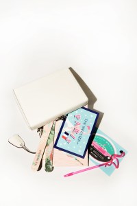 The Webster emery boards, stickers and pen for its corner at the Ritz Paris concept store