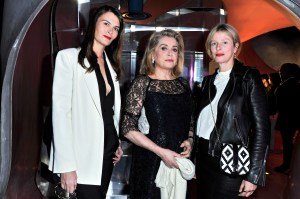 Marina Hands, Catherine Deneuve and Karin Viard YSL fragrance party