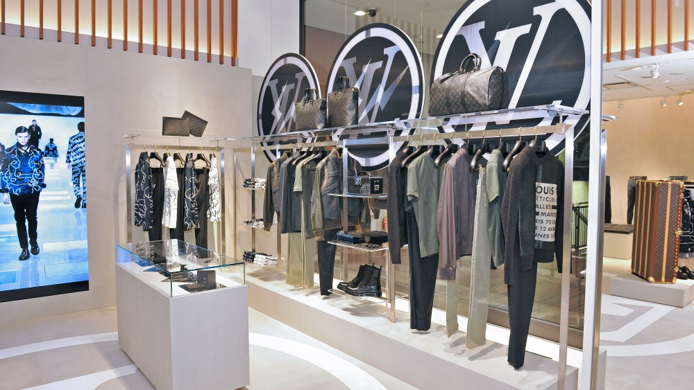 The Louis Vuitton pop-up at Isetan Men's.