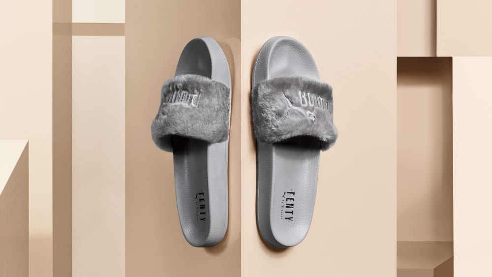 Fenty Rihanna Gray Slides