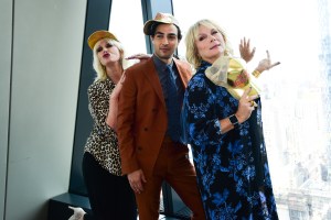 Joanna Lumley, Zac Posen, and Jennifer Saunders