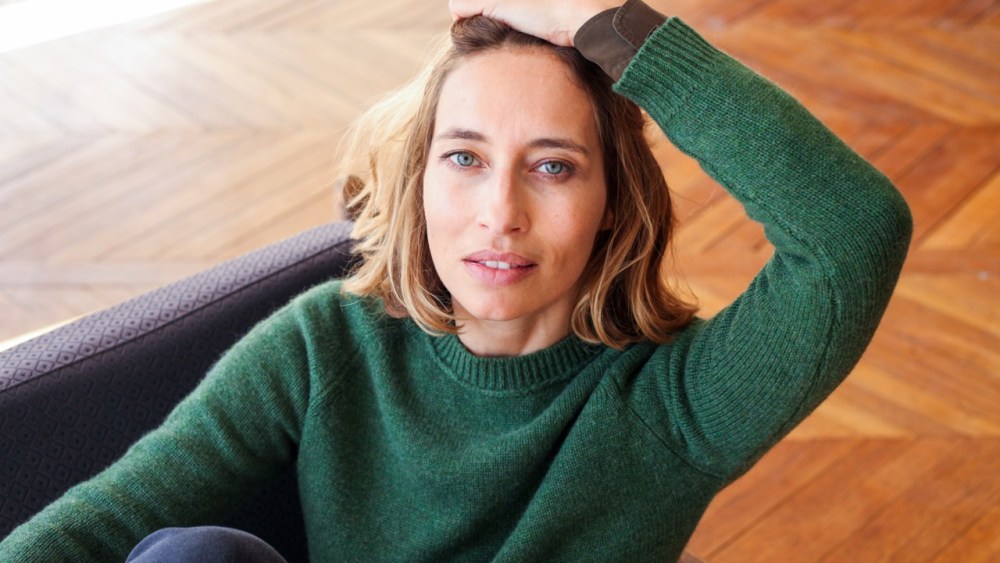 Alexandra Golovanoff in a cashmere sweater