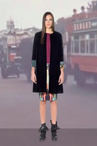 Animapop neoprene velvet coat