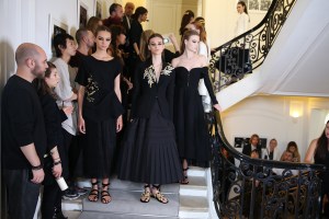Backstage at Christian Dior Couture Fall 2016