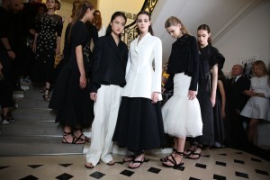 Backstage at Christian Dior Couture Fall 2016
