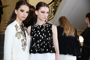 Backstage at Christian Dior Couture Fall 2016