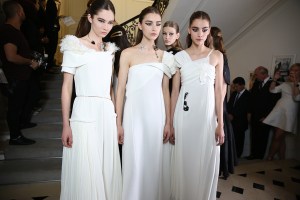 Backstage at Christian Dior Couture Fall 2016