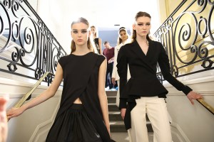 Backstage at Christian Dior Couture Fall 2016