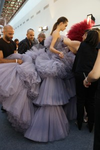 Backstage at Giambattista Valli Couture Fall 2016