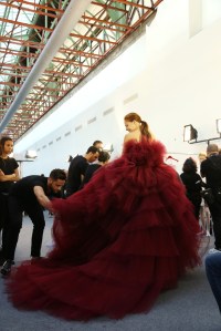 Backstage at Giambattista Valli Couture Fall 2016