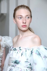 Backstage at Giambattista Valli Couture Fall 2016
