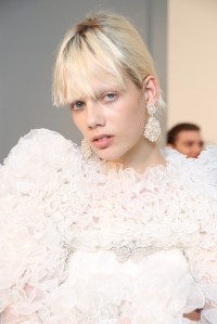 Backstage at Giambattista Valli Couture Fall 2016