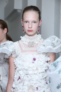 Backstage at Giambattista Valli Couture Fall 2016