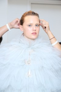 Backstage at Giambattista Valli Couture Fall 2016