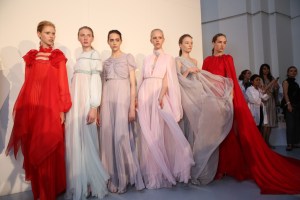 Backstage at Giambattista Valli Couture Fall 2016