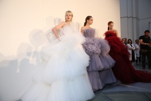 Backstage at Giambattista Valli Couture Fall 2016
