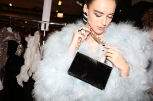 Backstage at Giorgio Armani Privé Couture Fall 2016