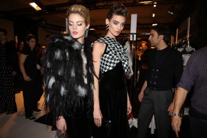 Backstage at Giorgio Armani Privé Couture Fall 2016