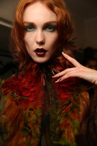 Backstage at Jean Paul Gaultier Couture Fall 2016