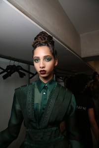 Backstage at Jean Paul Gaultier Couture Fall 2016